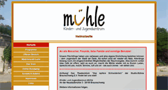 Desktop Screenshot of jugendzentrum-muehle.de